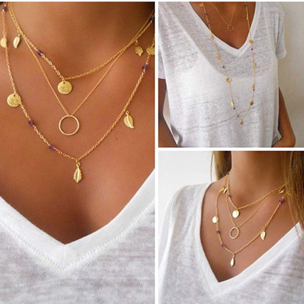 💋4/$25💋Boho/Hippie 3-1 Dainty Layered Necklace😍